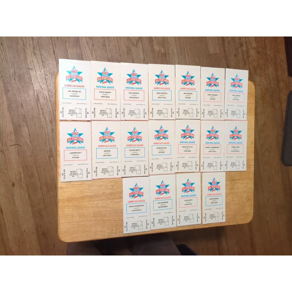 1985 All-Star Pop-Ups Set 18 CARDS Leaf-Donruss American/National League